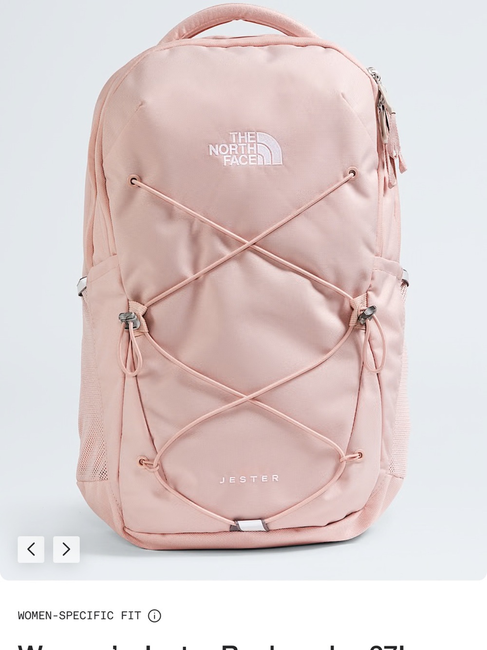 The North Face Women's Jester Backpack in Blush Pink